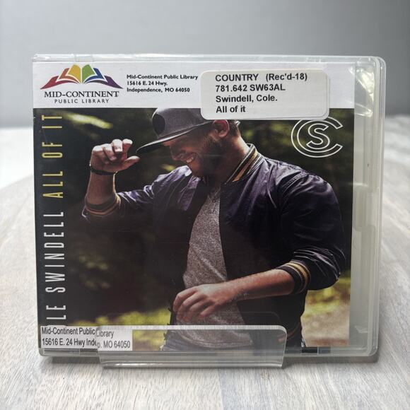 Other - Cole Swindell – All of It (CD, 2018, Warner Nashville, Country)